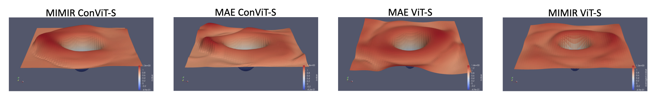 MIMIR and smoother loss basins. Robust pre-training can guide models toward flatter, more stable regions of the optimization landscape. Image source: (Gao et al., 2023)